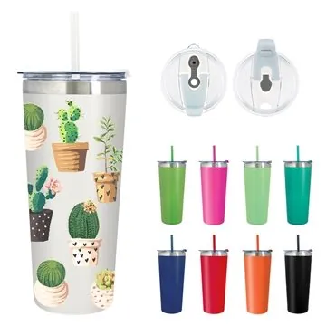 Image of 36 Customized 24 oz Full Color Colma Tumbler - Vacuum Insulated & ...