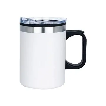 Image of 48 Promotional Laurie 14 oz Double Walled Stainless Steel Camper ...