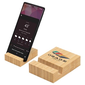 FSCĀ® Bamboo Bloc Phone Stand - Eco-Friendly & Universal Fit
