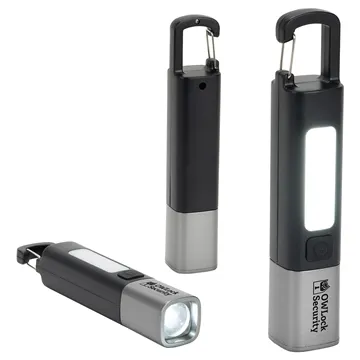 Best Buddy Tools ® Rechargeable Carabiner LED Flashlight - 1200mAh Battery & 4 Lighting Modes