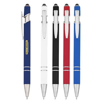 Roslin Incline Stylus Blue Ink rABS Pen - Recycled & Plunger