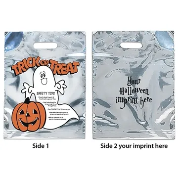Image of 150 Custom Silver Reflective Ghost Bag - 2.5 mil