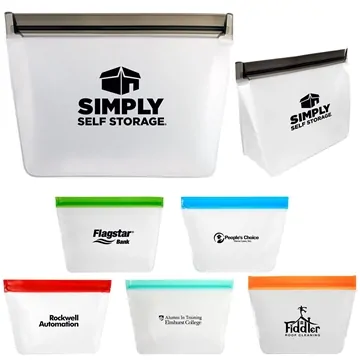 Image of 150 Customized Large Reusable Food Storage Bag - EVA Material & ...