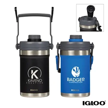Image of 6 Custom Igloo Half Gallon Vacuum Insulated Jug - 36Hr Cooling & ...