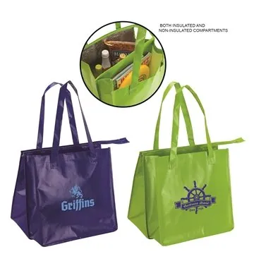 Image of 50 Promotional Voyager Dual Tote Bag - Insulated & Laminated