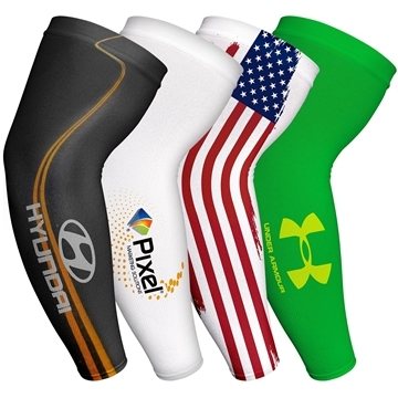 Sublimated Seamless Polyester Cooling Compression Sleeve (Pair item) - Moisture Wicking & Athletic