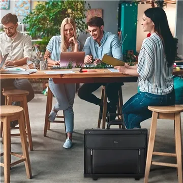 Image of 2 Promotional Solo NY Herald Rolling Catalog Hard Case - 16" ...