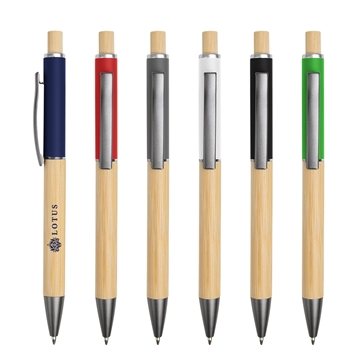 Image of 250 Custom Anderson Sleek Write Bamboo Pen - Low Viscosity