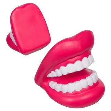 Image of 100 Promotional Big Mouth Red White - Stress Reliever - ...