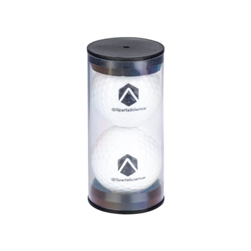 Image of 100 Customized Twin Golf Ball Pack - Clear Tube