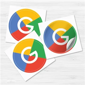 Image of 250 Promotional 3" x 3" Circle Sticker - Moisture Resistant & ...