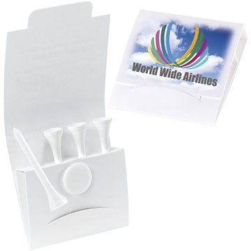 4-1 Golf Tee Packet - Value Pak – 2-1/8 tees - Wood