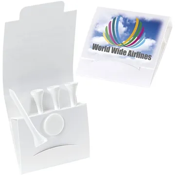 4-1 Golf Tee Packet - Value Pak – 2-1/8 tees - Wood