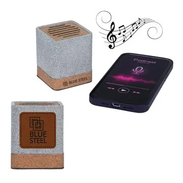 25 Custom Grayson 5W RPET & Cork Wireless Speaker - Recycled ...