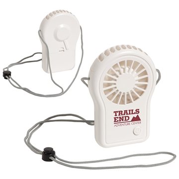 Cool Breeze Portable Fan with Adjustable Lanyard - Battery Powered