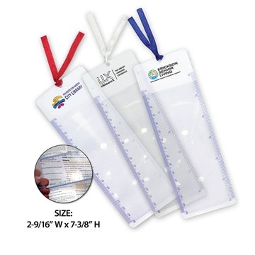 Bookmark Magnifier - 3X Power & Dual Scale