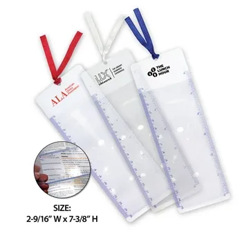 Bookmark Magnifier - 3X Power & Dual Scale