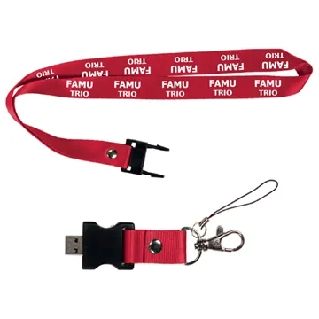Image of 100 Promotional Berkeley Custom Printed Lanyard & USB Flash Drive ...