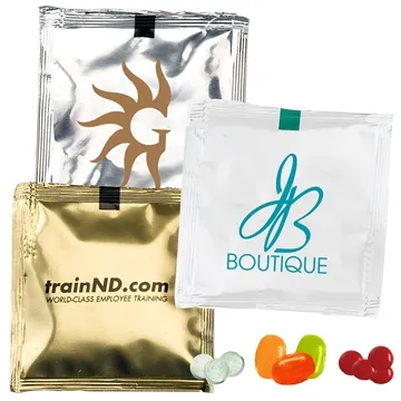 500 Custom Snack Pack with Cinnamon Micro Mints - Opaque Wrapper