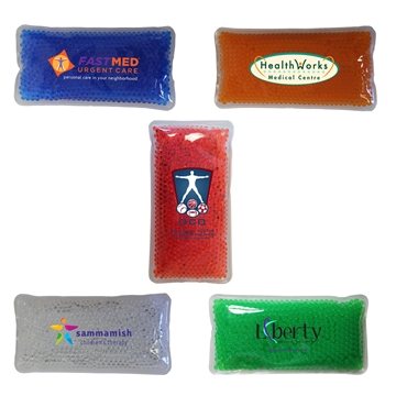 Rectangle Gel Bead Hot/Cold Pack, Full Color Digital - Reusable & Microwave Safe
