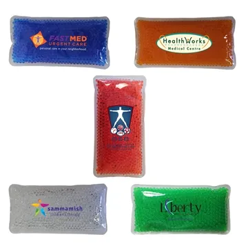 Rectangle Gel Bead Hot/Cold Pack, Full Color Digital - Reusable & Microwave Safe