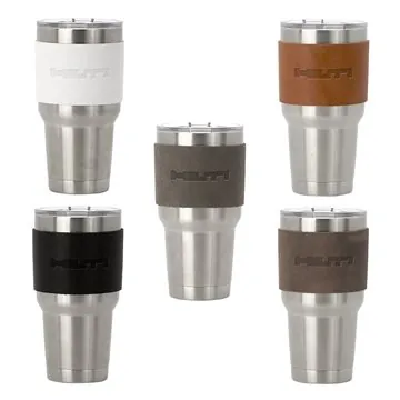 Image of 50 Custom Huntsman Leather Tumbler Sleeve - Genuine Leather