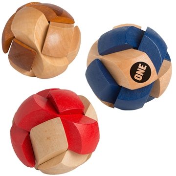 Image of 150 Customized Wooden Soccer Ball Puzzle - 2.75-inch