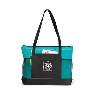 Image of 50 Custom Select Zippered Tote - Multi-Pocket & 29.5" Straps