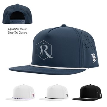 Branded Bills Bare Flat Rope Cap - Moisture Wicking & UPF50