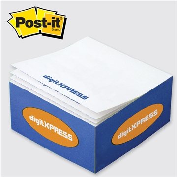 Image of 250 Customized Post-it Custom Printed Notes Half-Cube - Made in ...