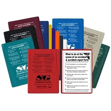 Image of 250 Promotional Insurance Card Holder Kit - Accident Documentation