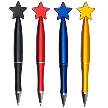 Image of 150 Custom Star Pens - Metal Look