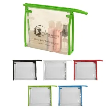 Image of 150 Custom Quart Size Travel Carrier - PVC & Zippered