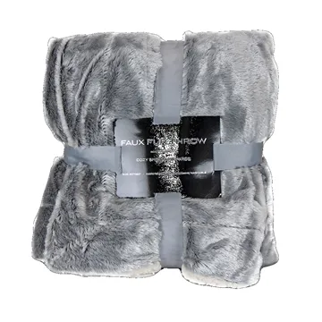 Velvet Sherpa Blanket - 50x60 & Polyester