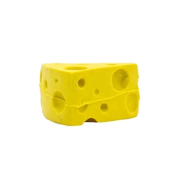 Pencil-Top Eraser Cheese Wedge - CPSIA Compliant & Made in USA