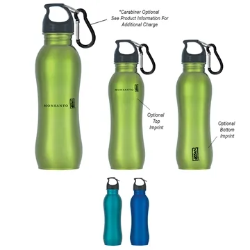 Image of 50 Customized 25 oz Stainless Steel Grip Bottle - Spill-Resistant ...