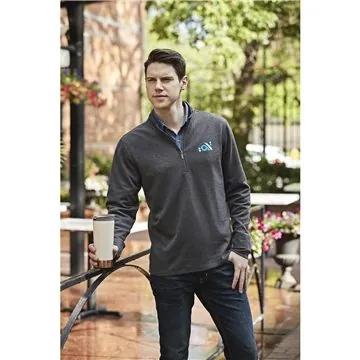 Image of 12 Customized Men's STRATTON Knit Quarter Zip - Washable Wool
