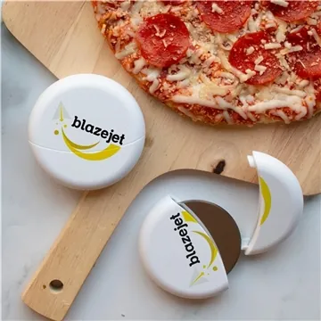 Image of 100 Promotional Mamma Mia Pizza Cutter - Stainless Steel & ...