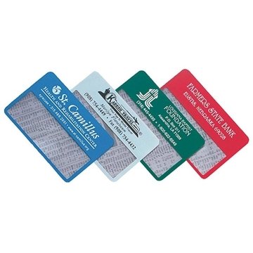 Image of 250 Promotional Credit Card Size Magnifier - 5X Magnification