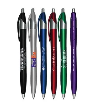 Silhouette Metallic - Retractable Ball Point Pen