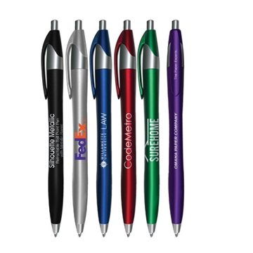 Image of 500 Customized Silhouette Metallic - Retractable Ball Point Pen
