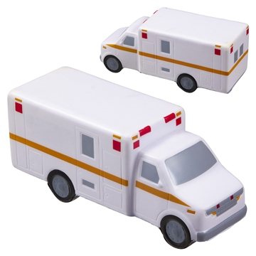 Image of 100 Promotional Ambulance - Stress Reliever - Polyurethane