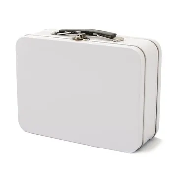 Image of 27 Promotional Thin Retro Lunch Box - Metal