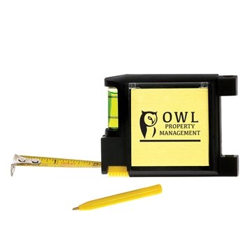 Image of 150 Promotional Multi-Function Tape Measure - Level & Notepad