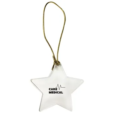 Image of 150 Custom Acrylic Star Ornament - Hanging