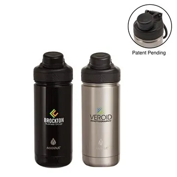 Image of 12 Promotional Manna 18 oz Ranger Steel Bottle - Vacuum Insulated ...