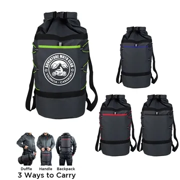 Image of 25 Custom Adventure Duffle Bag - Water Resistant & Convertible