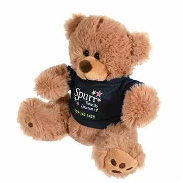 Image of 50 Promotional Plush Bear w/ Embroidered Paws and T-Shirt - Soft