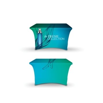 DisplaySplash 4' Stretch Table Cover - Fire Retardant & Machine Washable