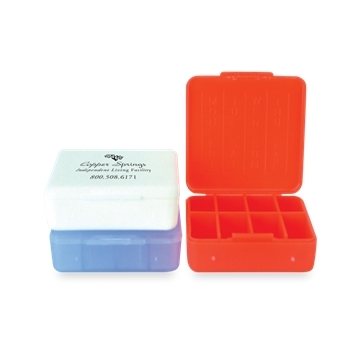 Compact Pill Box - 8 Compartments